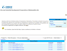 Tablet Screenshot of cidco.maharashtra.etenders.in