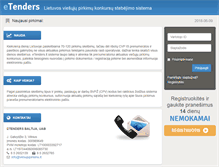 Tablet Screenshot of etenders.lt
