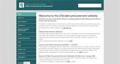 Desktop Screenshot of etenders.gov.ie
